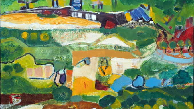 2024 - Andares - Palomares (Ort am Rande der Strasse) Acryl auf Leinwand - 80x60cm - Kopie
